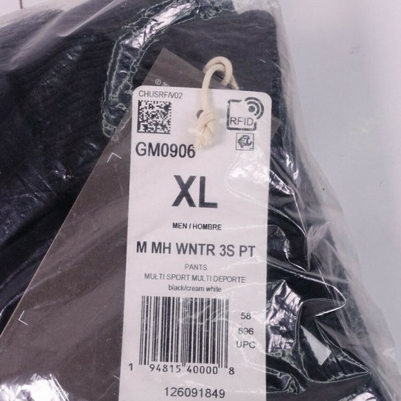 NEW adidas Winter 3-Stripes Pants GM0906 Black - Picture 11 of 12
